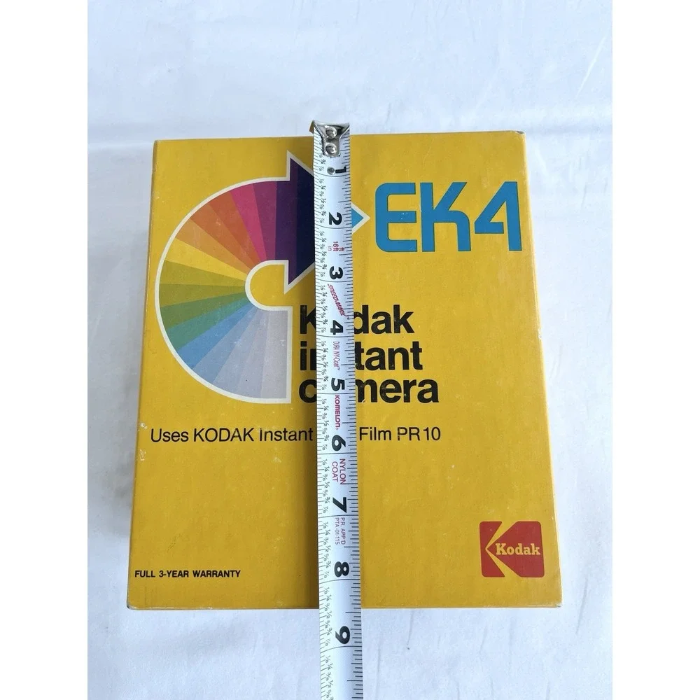 Vintage 1970s Kodak EK4 Instant Camera Box Manual Photography Collect Untested